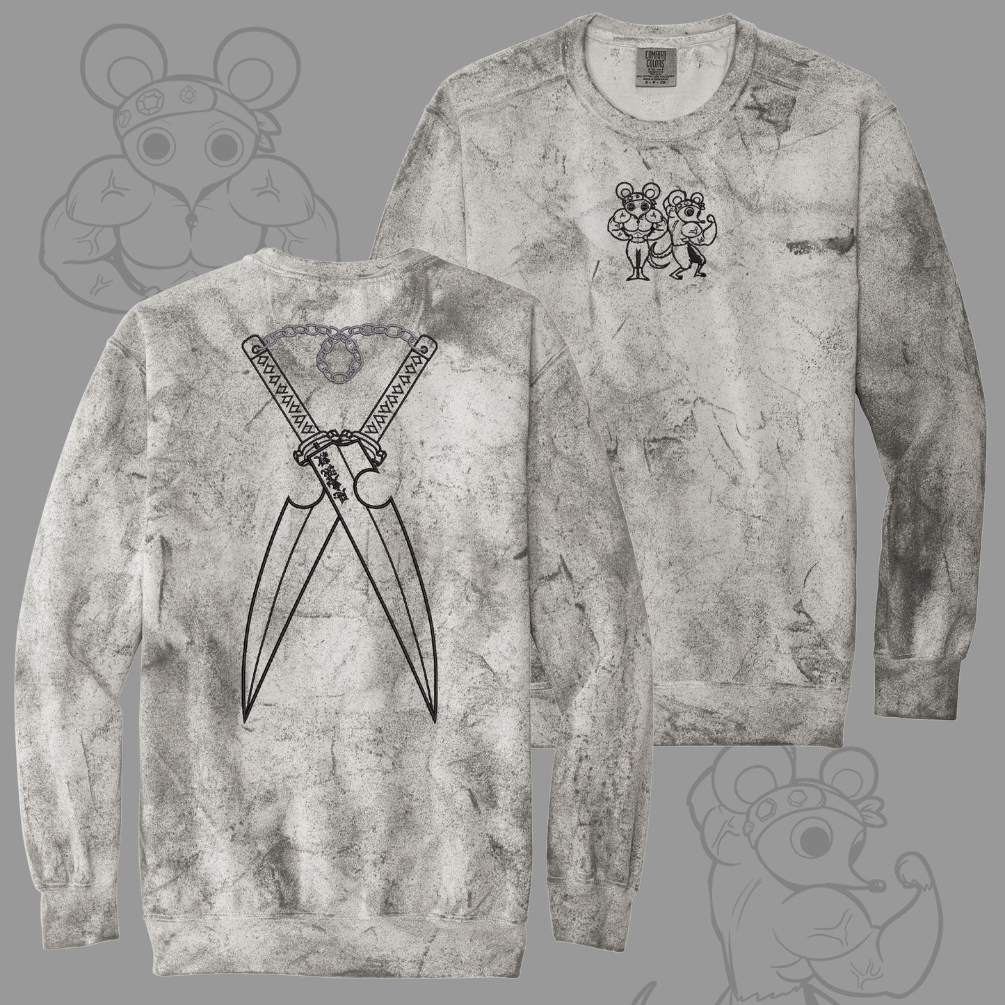 The God of Flashiness Embroidered Crewneck/Hoodie