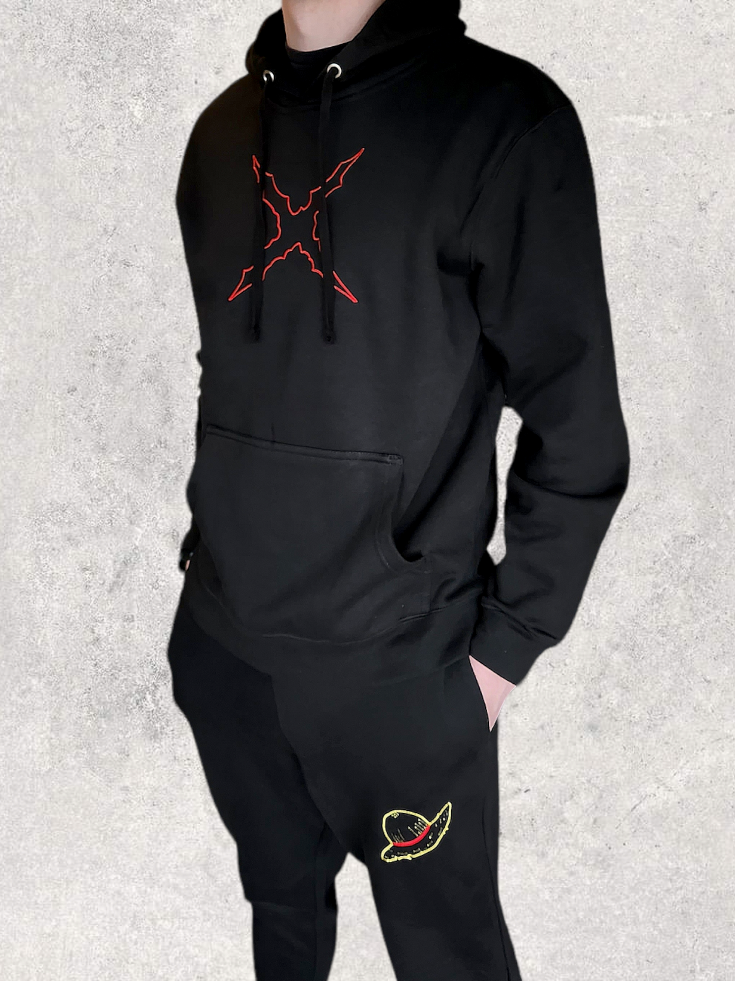 Luffy Embroidered Hoodie/Crewneck