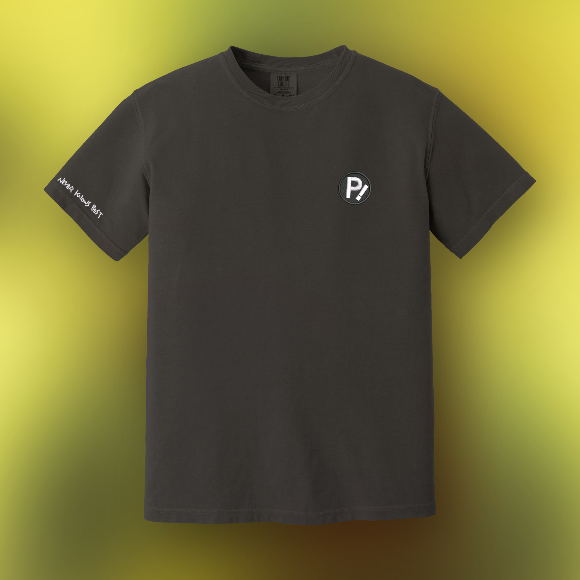 P Design Merch P! Embroidered Tee – Maidasu